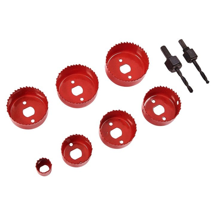 Amtech 9pcs. Heavy Duty Hole Saw Set - Carbon Steel | ML Performance DIY & Power Tools