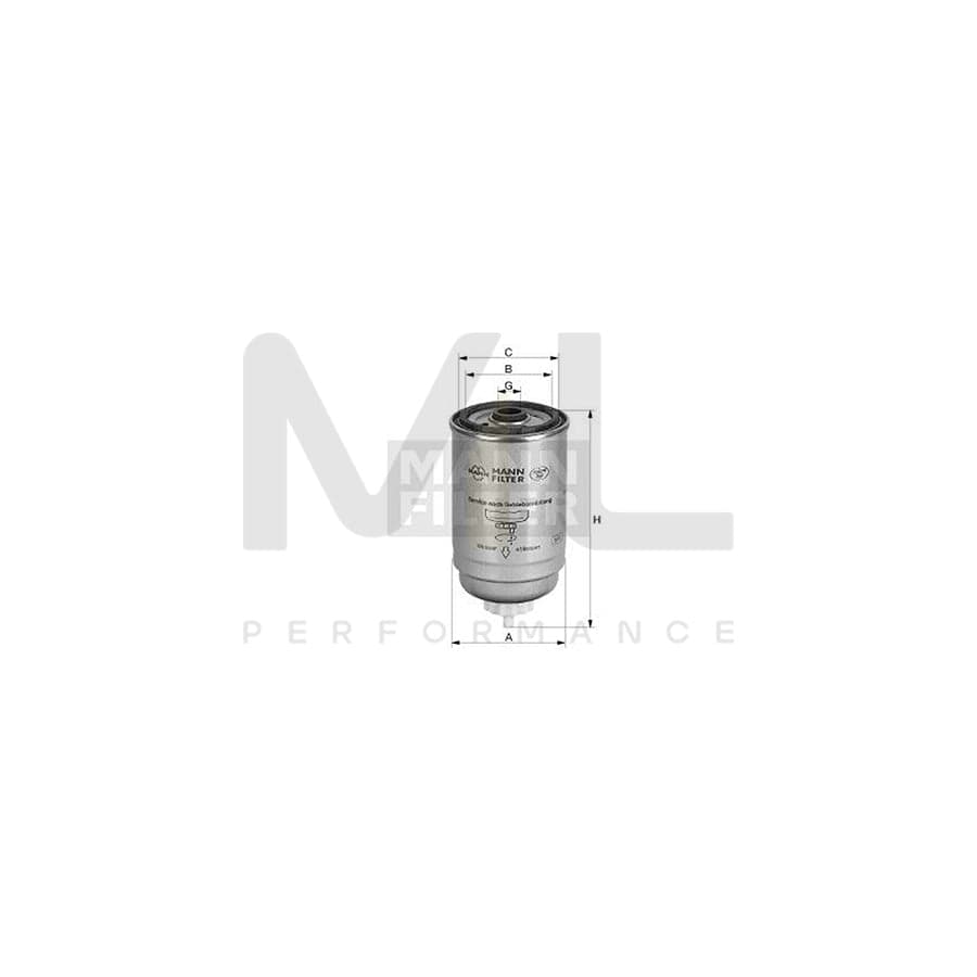 MANN-FILTER WK 842/2 (10) Fuel filter Spin-on Filter | ML Performance Car Parts