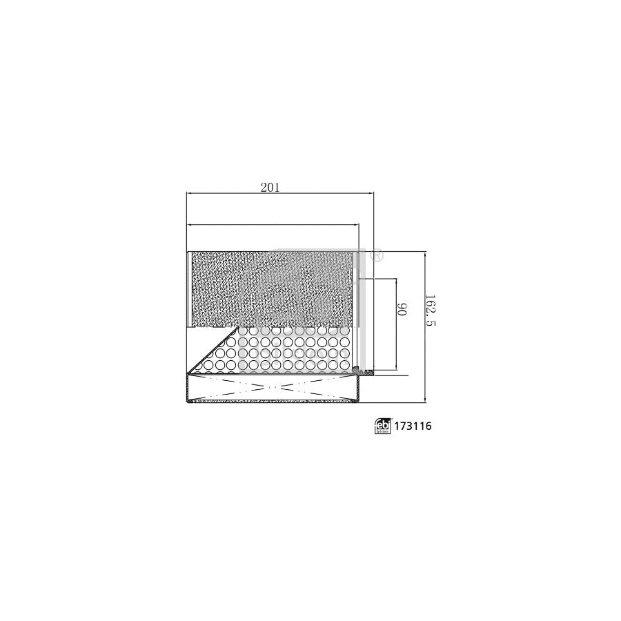 Febi Bilstein 173116 Air Filter For Audi A8 (4N2, 4N8)