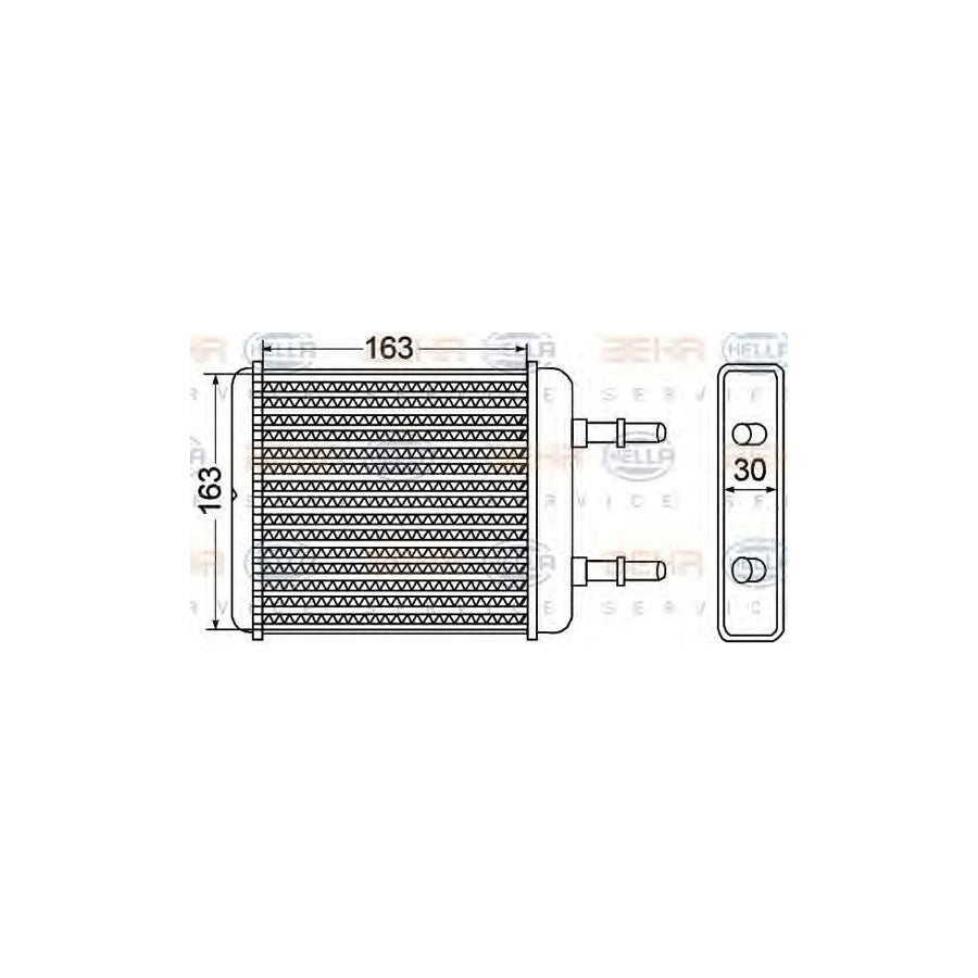 Hella 8FH 351 308-301 Heater Matrix