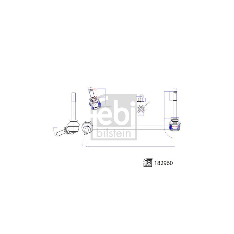 Febi Bilstein 182960 Anti Roll Bar Link