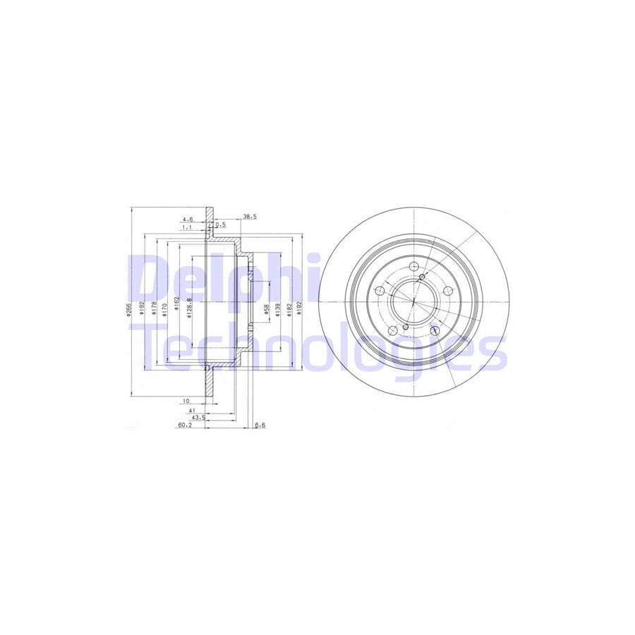 Delphi Bg2826 Brake Disc