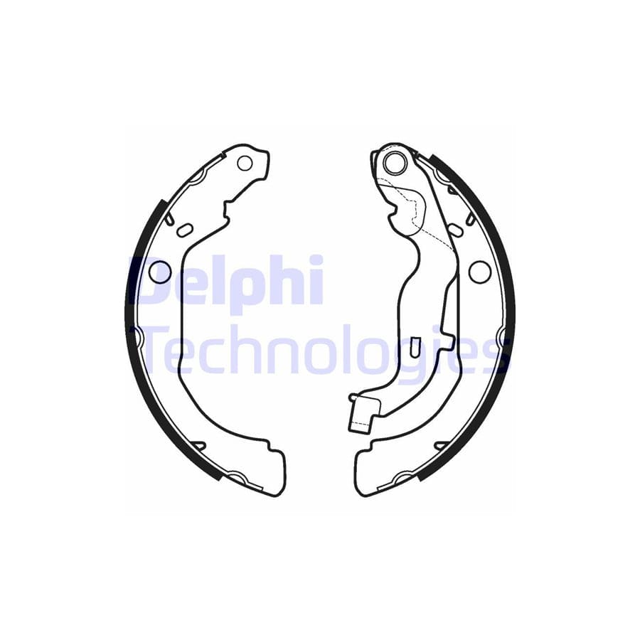 Delphi Ls2127 Brake Shoe Set