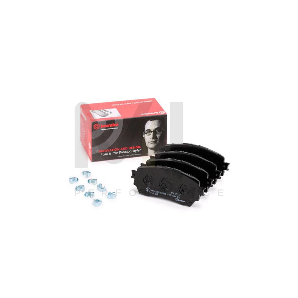 Brembo P 49 048 Brake Pad Set For Mazda 6 With Acoustic Wear Warning | ML Performance Car Parts