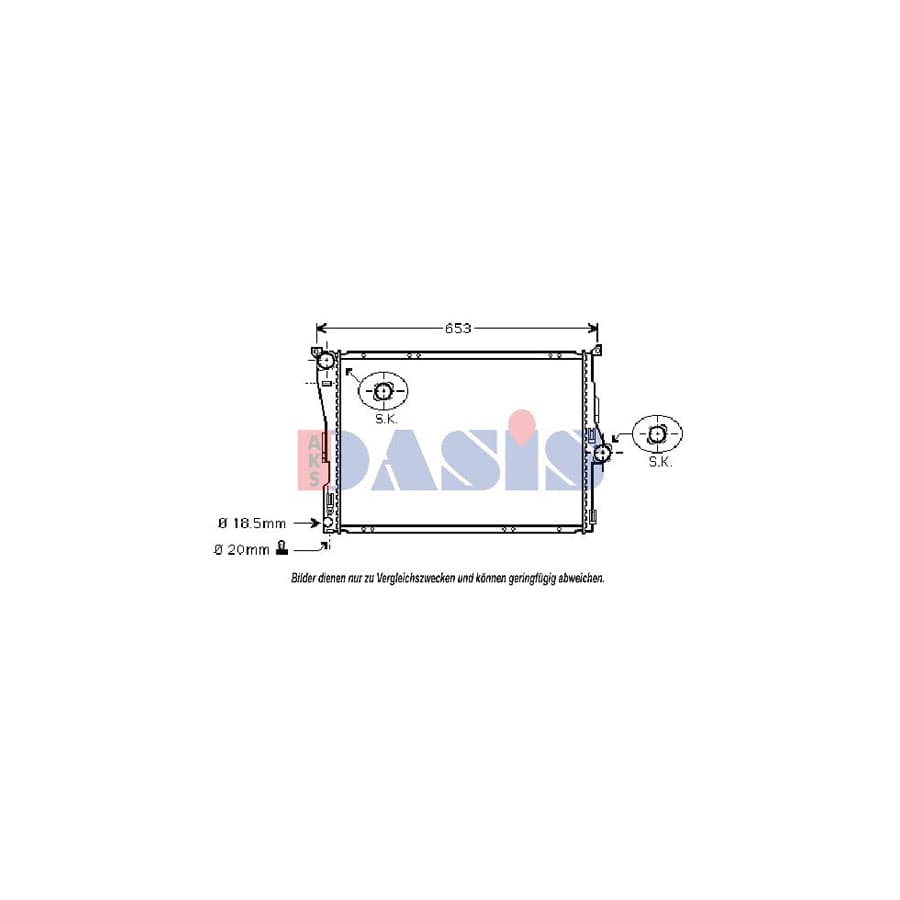 AKS Dasis 050036N Engine Radiator For BMW X3 (E83) | ML Performance UK