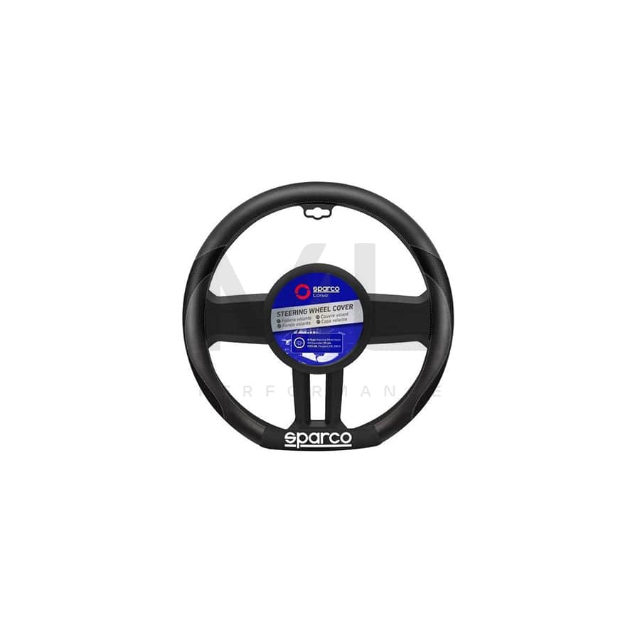 SPARCO SPS114 Steering wheel cover Black/Grey, PVC | ML Performance Car Parts