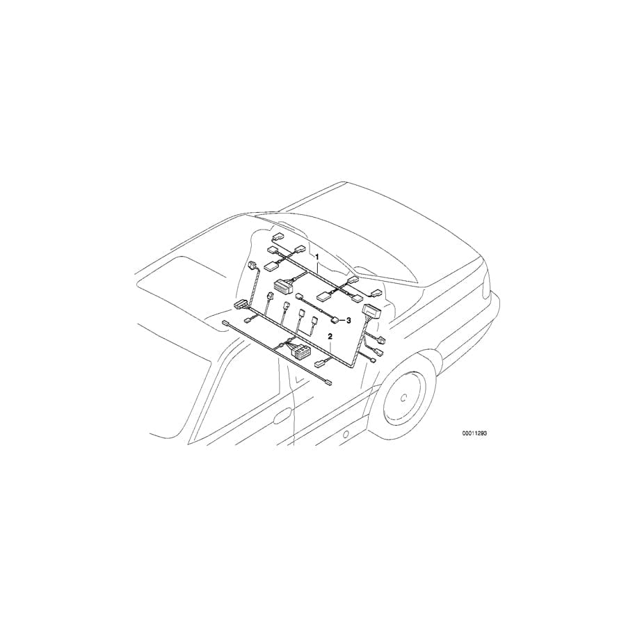 Genuine BMW 61128370338 E38 Current Supply Wiring Set (Inc. 740d, 750iLP & 730i) | ML Performance UK Car Parts