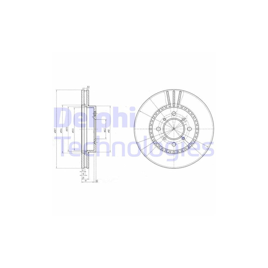 Delphi Bg2814 Brake Disc