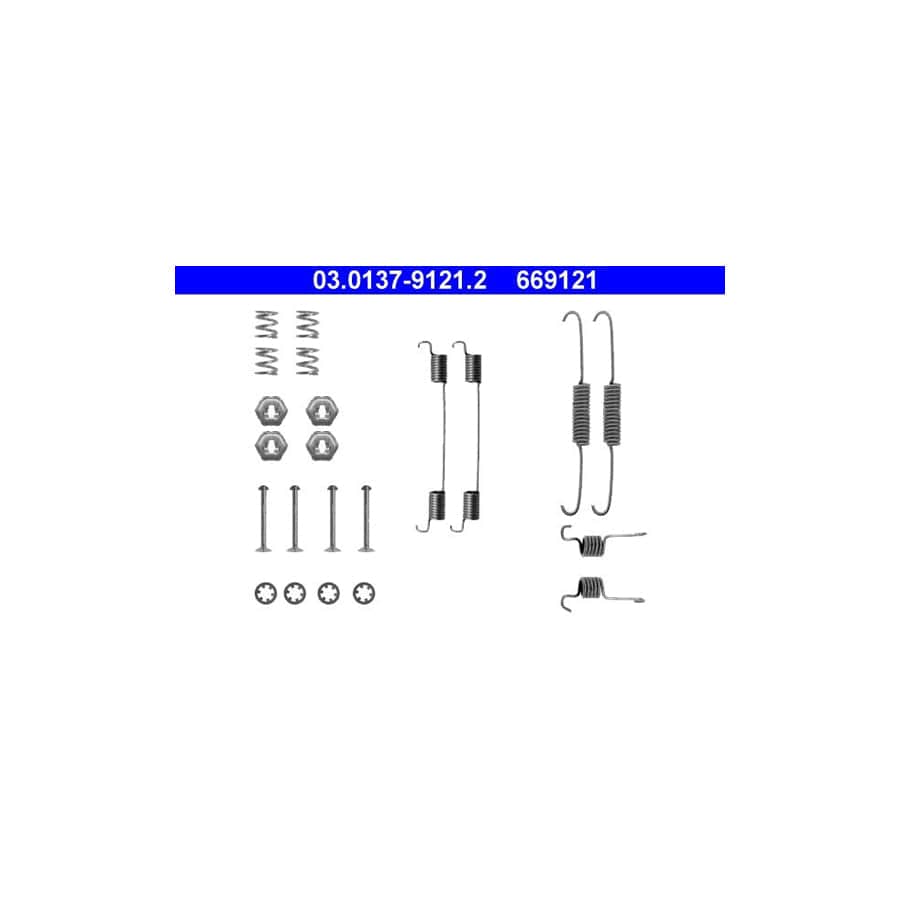 ATE 03.0137-9121.2 Accessory Kit, Brake Shoes for FORD Fiesta Mk3 Hatchback (GFJ) | ML Performance UK Car Parts