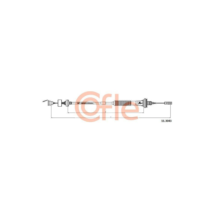 Cofle 92.11.3043 Clutch Cable For Peugeot 206