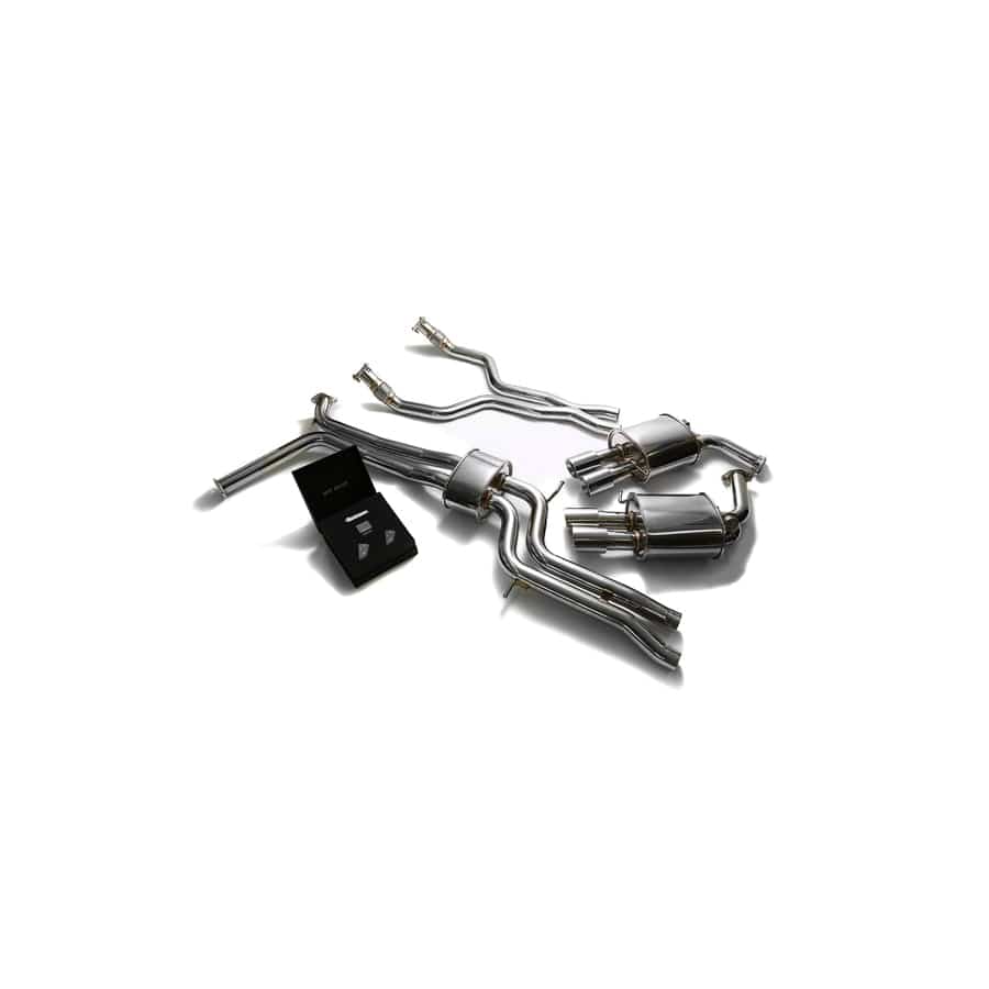 Armytrix AUC7T-QS11C Valvetronic Exhaust System Audi A6 | A7 C7 3.0 TFSI V6 2011-2021 with  Quad Chrome 3.5" | ML Performance UK UK Car Parts