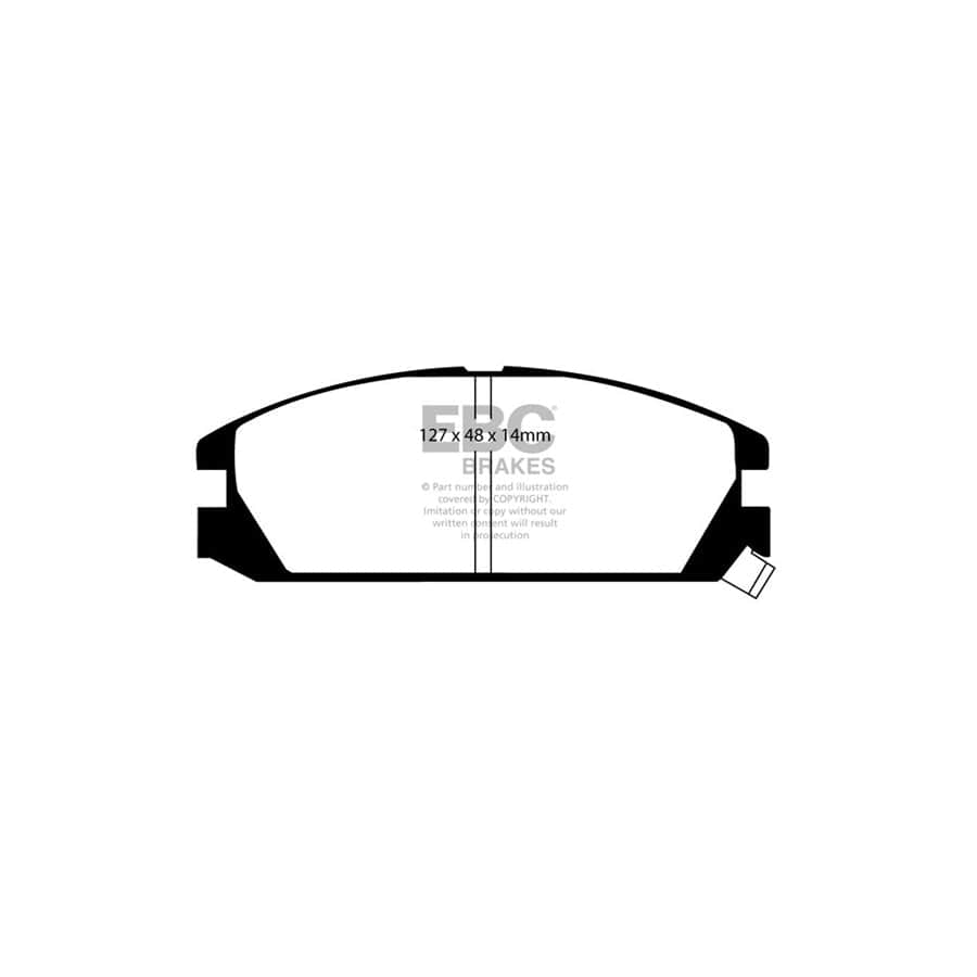 EBC PD01KF655 Honda Greenstuff Front Brake Pad & Plain Disc Kit  - Akebono Caliper (Inc. Civic CRX & Integra) 2 | ML Performance UK Car Parts