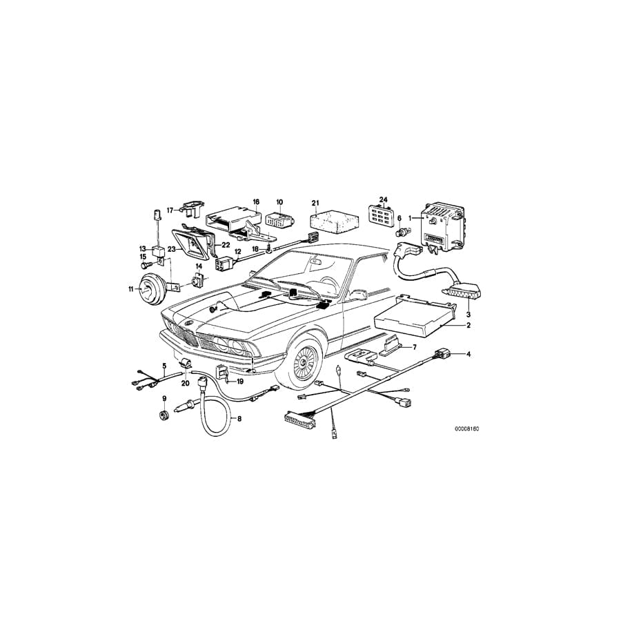 Genuine BMW 65811372013 E24 Coding Plug (Inc.  & 633CSi) | ML Performance UK Car Parts