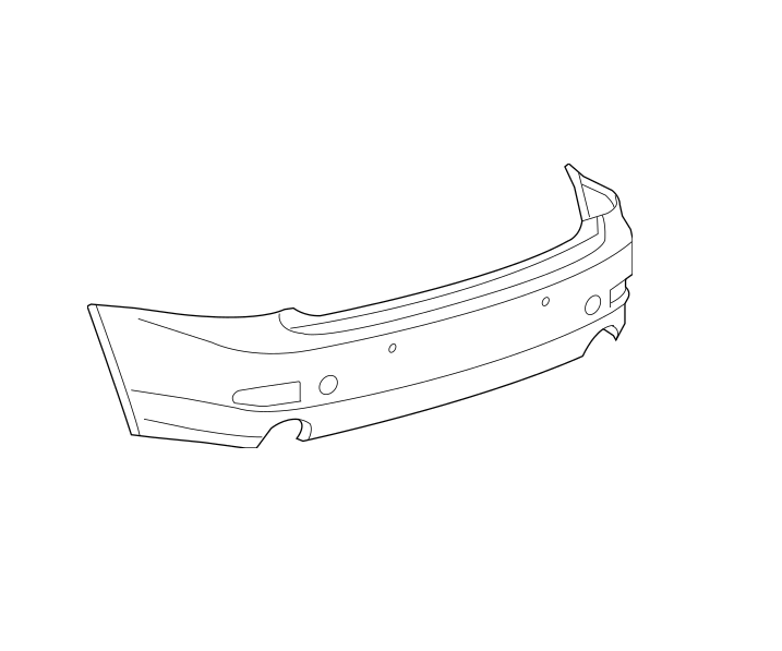 Genuine Lexus 52159-53933 IS F-Sport Phase 2 Rear Bumper