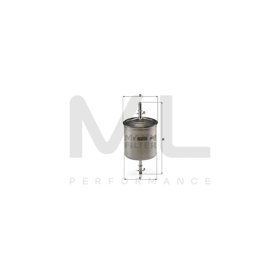 MANN-FILTER WK 832/2 Fuel filter In-Line Filter | ML Performance Car Parts