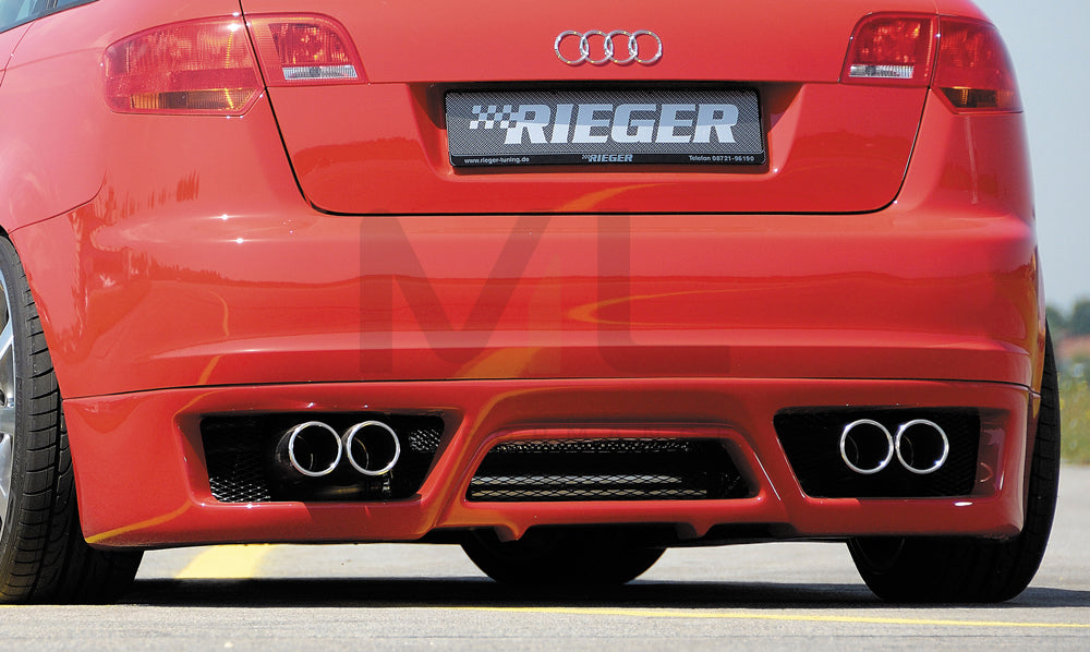 Rieger 00056742 Audi 8P A3 Rear Diffuser 2 | ML Performance UK Car Parts