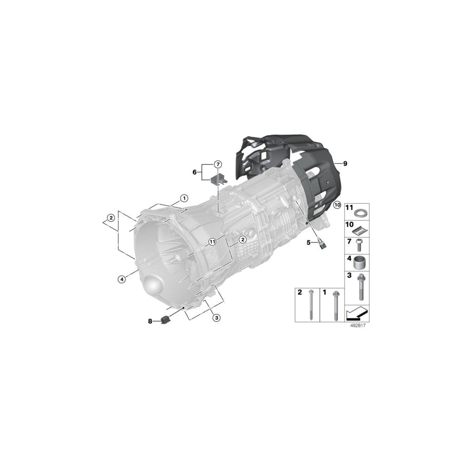 Genuine BMW 23147649083 F34 F31 F30 Gear Sensor (Inc. 330i, 440i & 318d) | ML Performance UK Car Parts