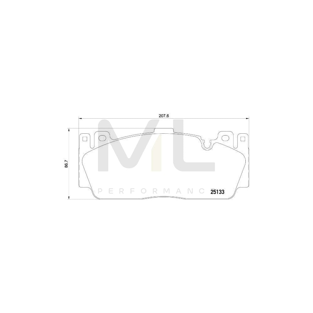 Brembo P 06 079 Brake Pad Set Prepared For Wear Indicator | ML Performance Car Parts