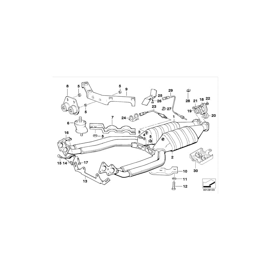 Genuine BMW 11781402221 E31 Bracket For Lambda Probe Cable (Inc. 850CSi) | ML Performance UK Car Parts