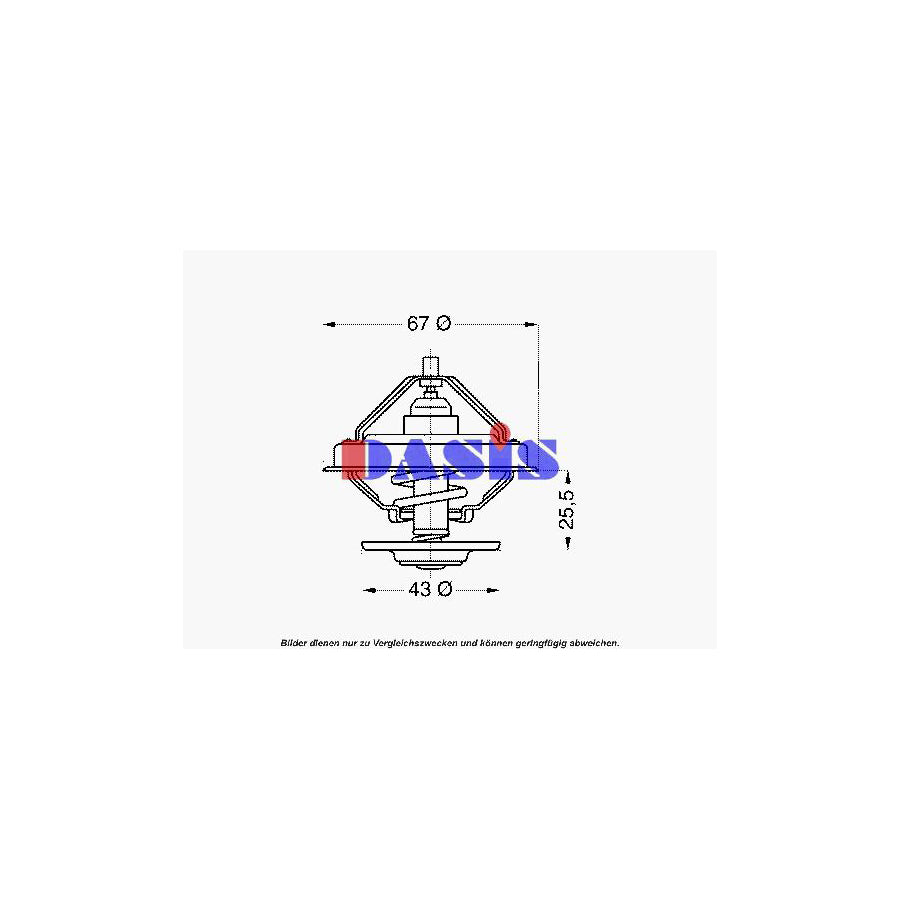 AKS Dasis 751874N Engine Thermostat | ML Performance UK