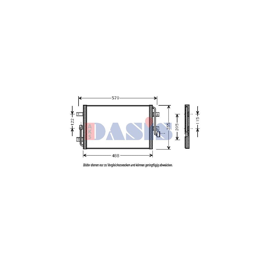 AKS Dasis 092170N Air Conditioning Condenser For Ford Sierra | ML Performance UK