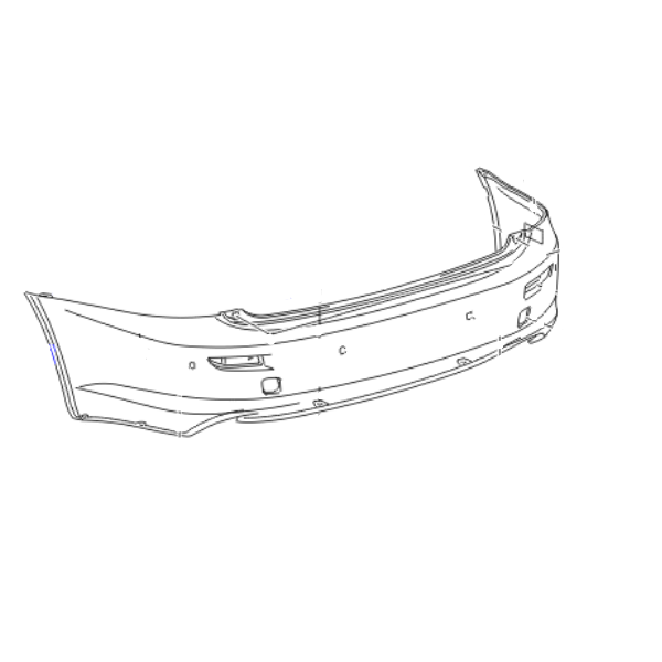 Genuine Lexus 52159-53920 IS Phase 2 Convertible 2009-2010 Rear Bumper