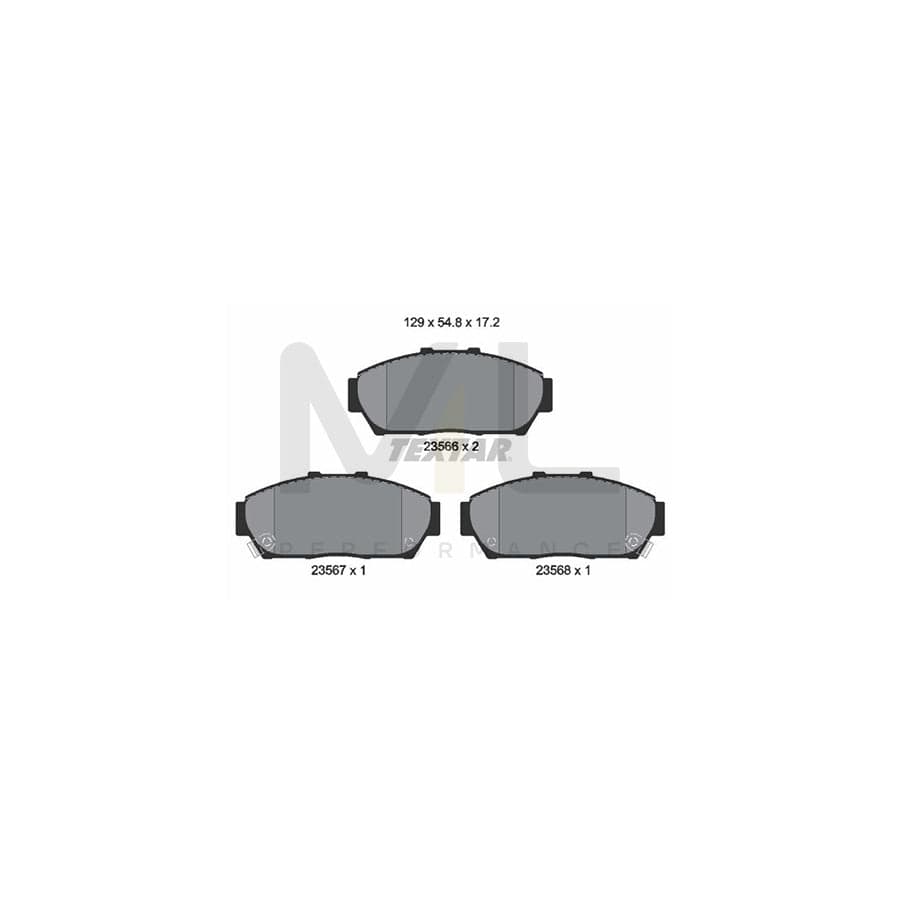 TEXTAR 2356601 Brake pad set with acoustic wear warning | ML Performance Car Parts