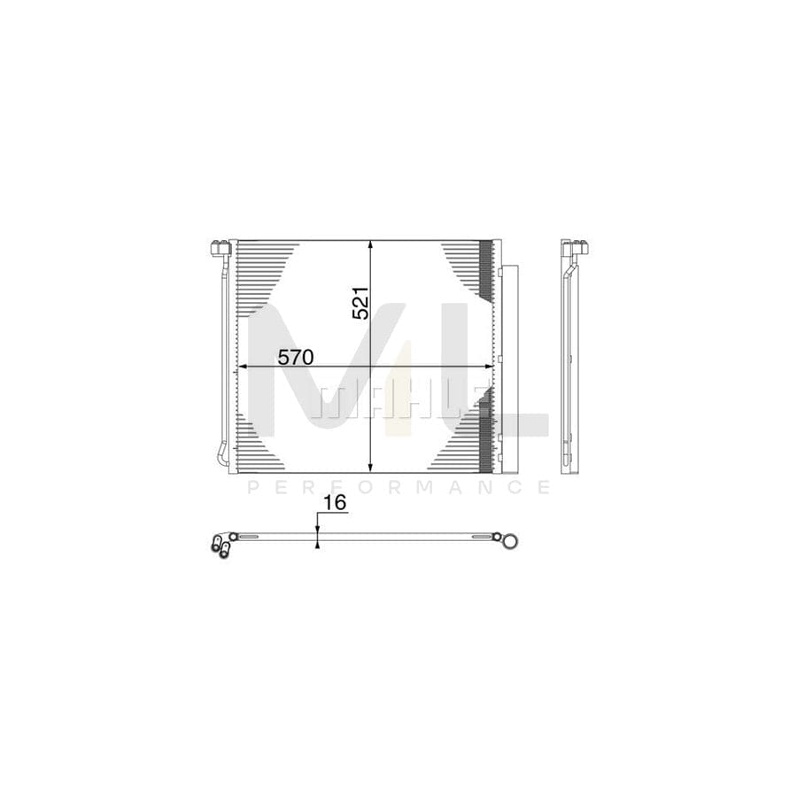 MAHLE ORIGINAL AC 269 000S Air conditioning condenser with dryer | ML Performance Car Parts