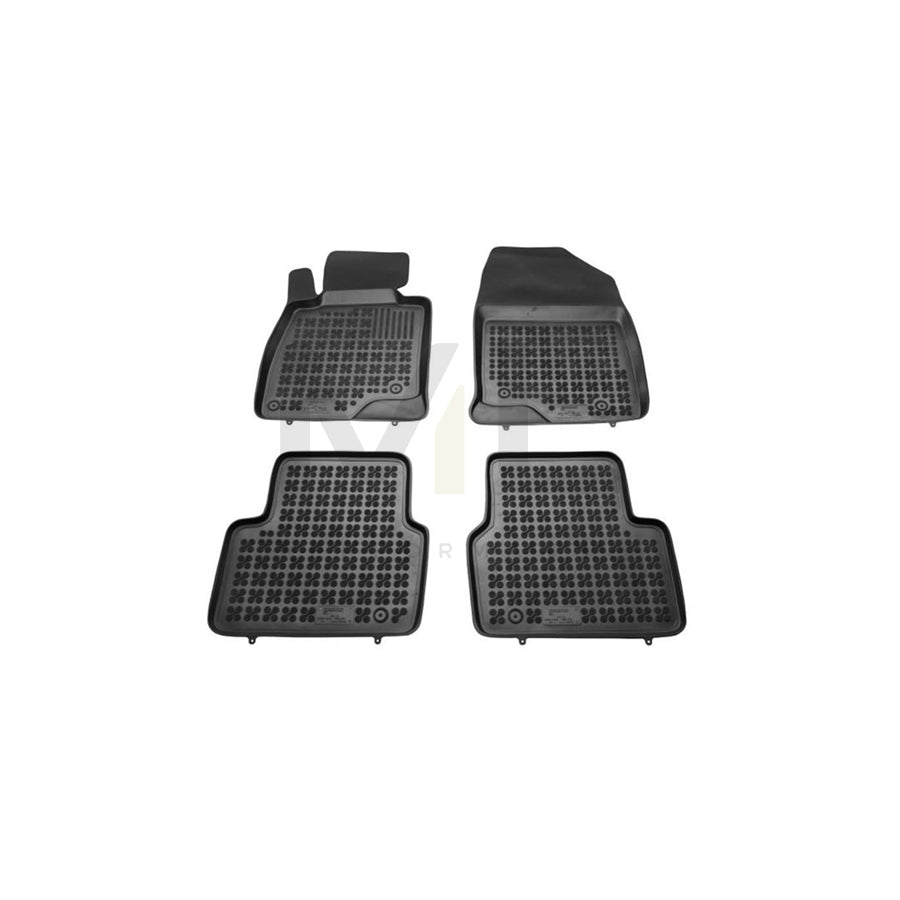 REZAW PLAST 200813 Floor mat set for MAZDA 3 Elastomer, Front and Rear, Black | ML Performance Car Parts