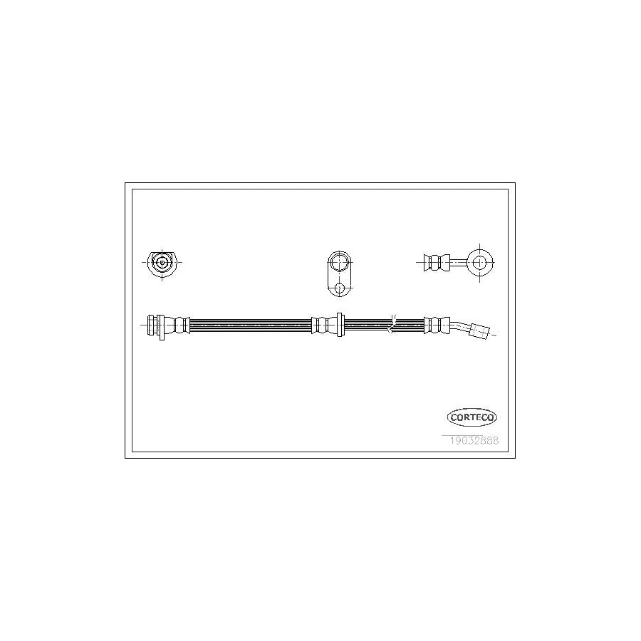 Corteco 19032888 Brake Hose For Honda Accord | ML Performance UK