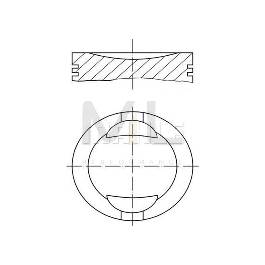 MAHLE ORIGINAL 034 69 00 Piston 86,5 mm, with piston rings | ML Performance Car Parts