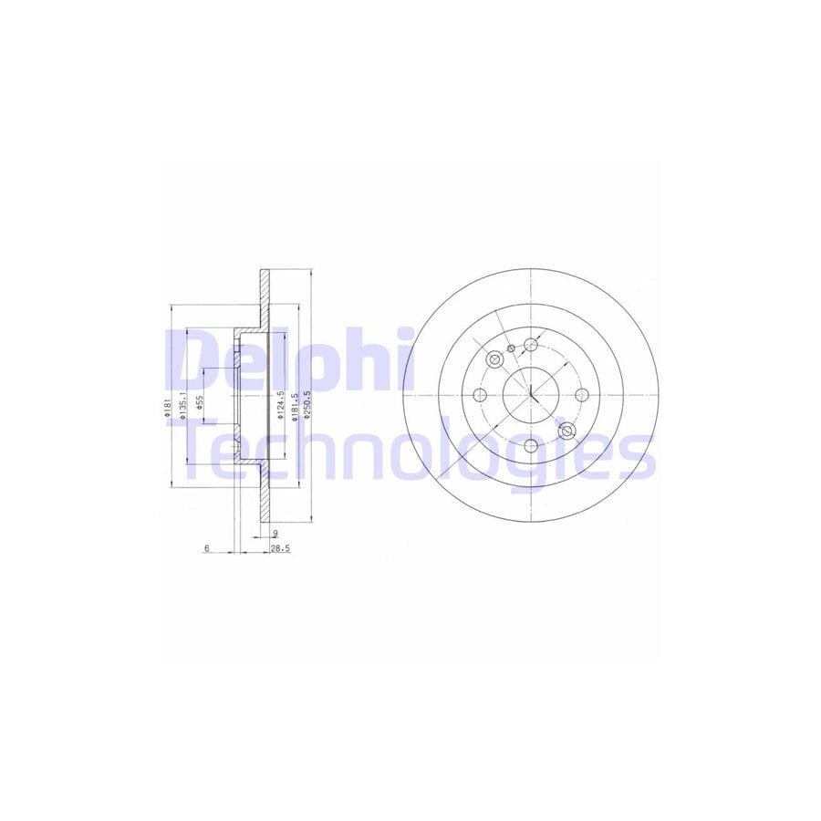 Delphi Bg2805 Brake Disc