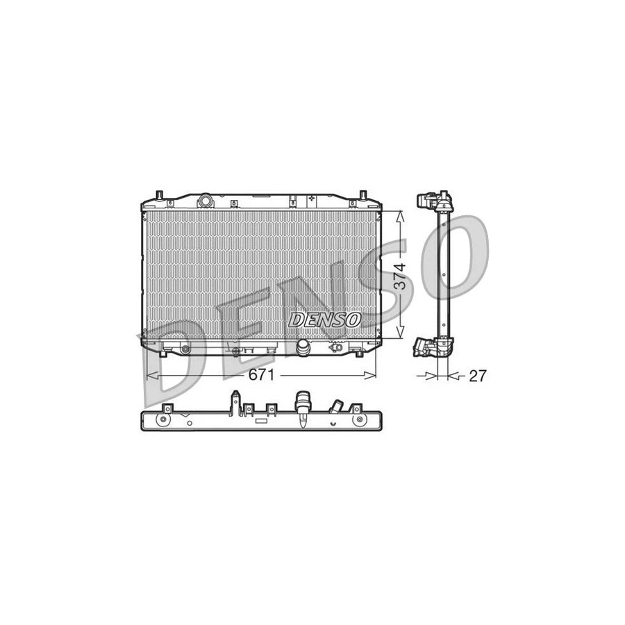 Denso DRM40006 Drm40006 Engine Radiator For Honda Civic Viii Hatchback (Fn, Fk) | ML Performance UK