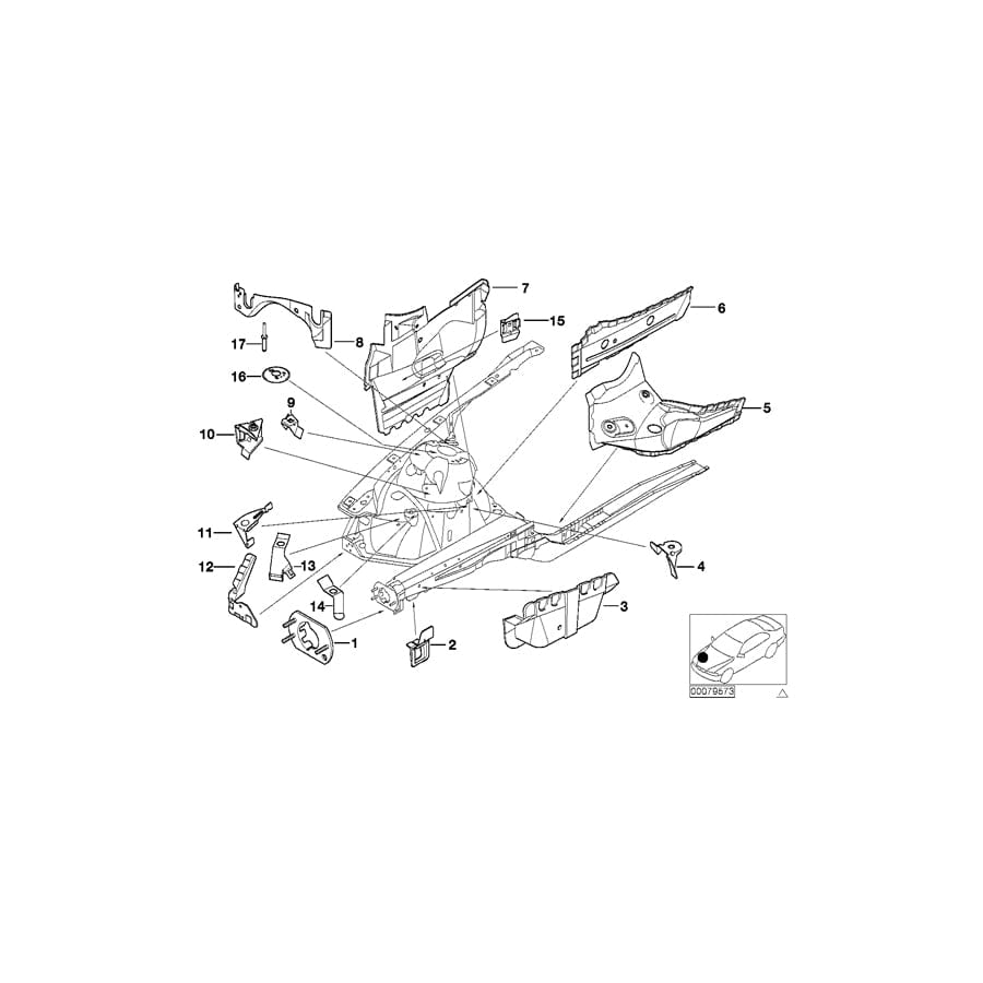 Genuine BMW 41147893376 E46 Bracket Abs+Asc (Inc. M3 & M3 CSL) | ML Performance UK Car Parts