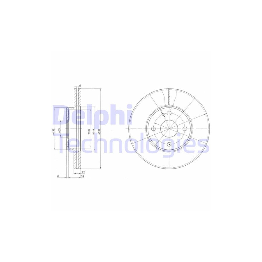 Delphi Bg2804 Brake Disc