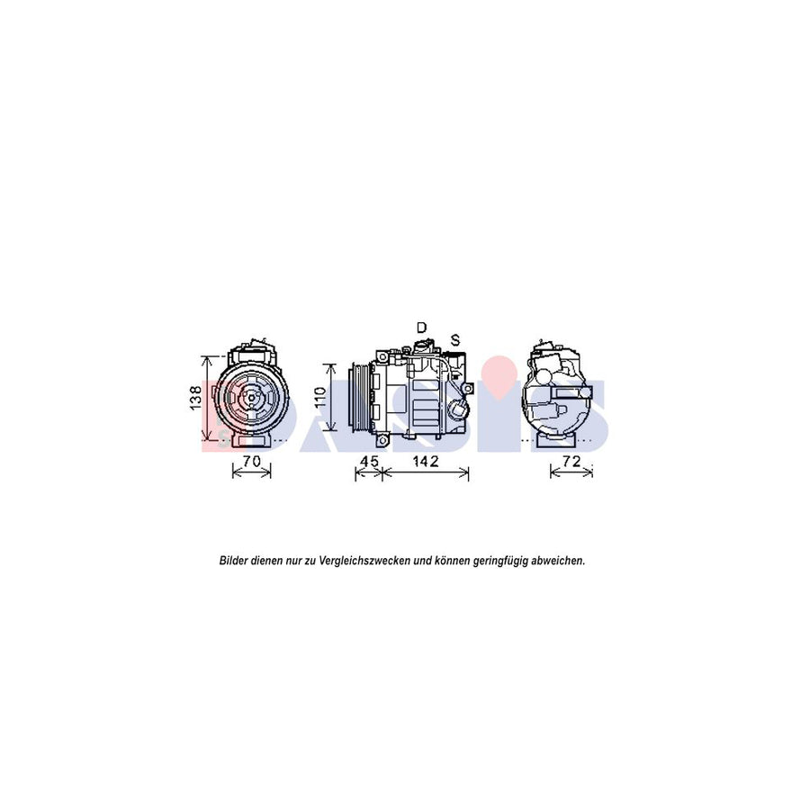 AKS Dasis 852595N Compressor, Air Conditioning | ML Performance UK