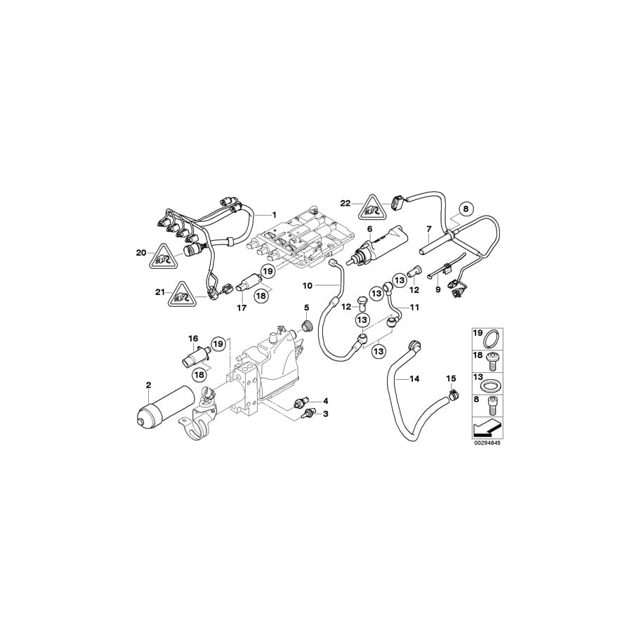 Genuine BMW 23017838944 E60 E64 E61 High-Pressure Line, Slave Cylinder (Inc. M5 & M6) | ML Performance UK Car Parts