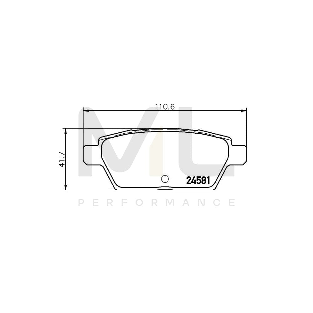 Brembo P 49 051 Brake Pad Set Excl. Wear Warning Contact | ML Performance Car Parts