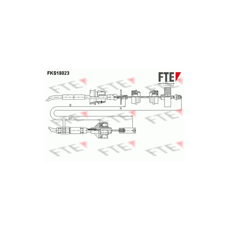 Fte FKS18023 Clutch Cable For Peugeot 306 | ML Performance UK Car Parts