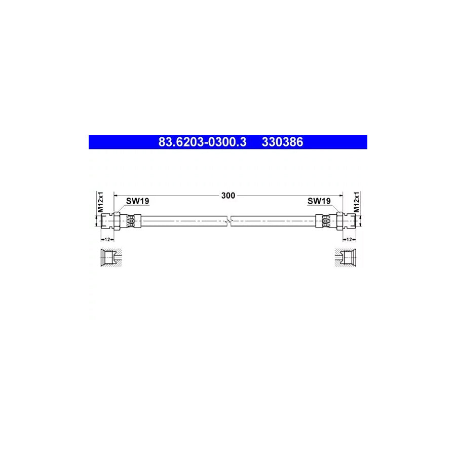 ATE 83.6203-0300.3 Brake Hose