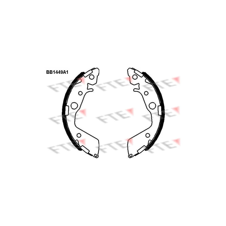 Fte 9100171 Brake Shoe Set For Honda Jazz | ML Performance UK Car Parts