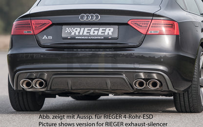 Rieger 00099222 Audi B8 B81 A5 Rear Diffuser 1 | ML Performance UK Car Parts