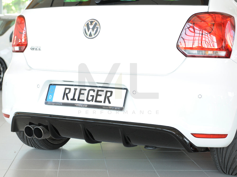 Rieger 00088039 VW 6R Mk6 Polo Rear Diffuser 6 | ML Performance UK Car Parts