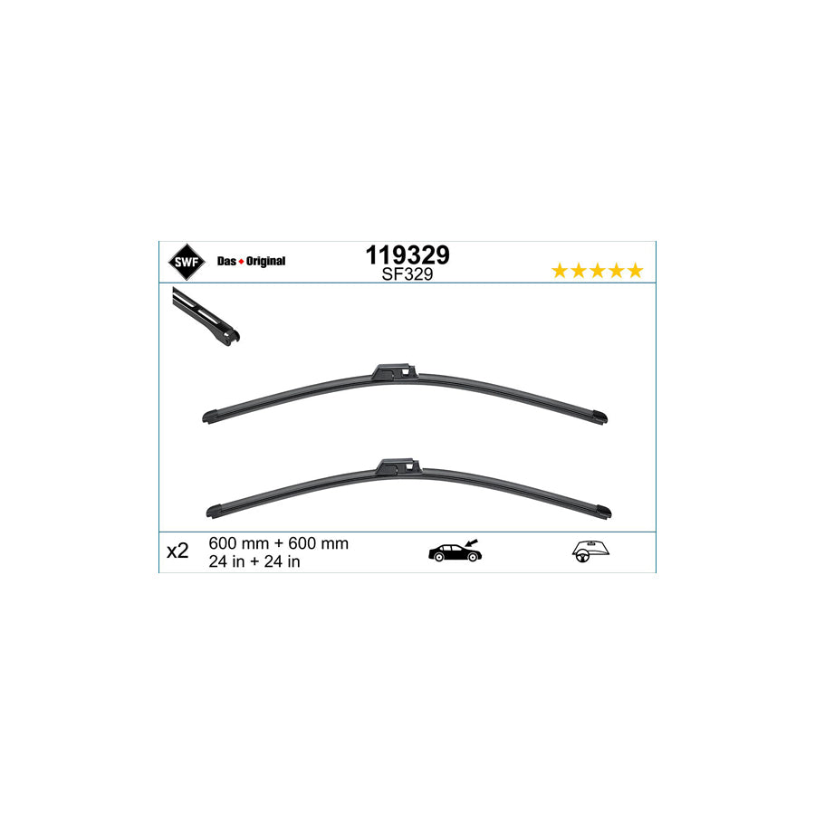 Swf Visioflex 119329 Wiper Blade | ML Performance UK Car Parts