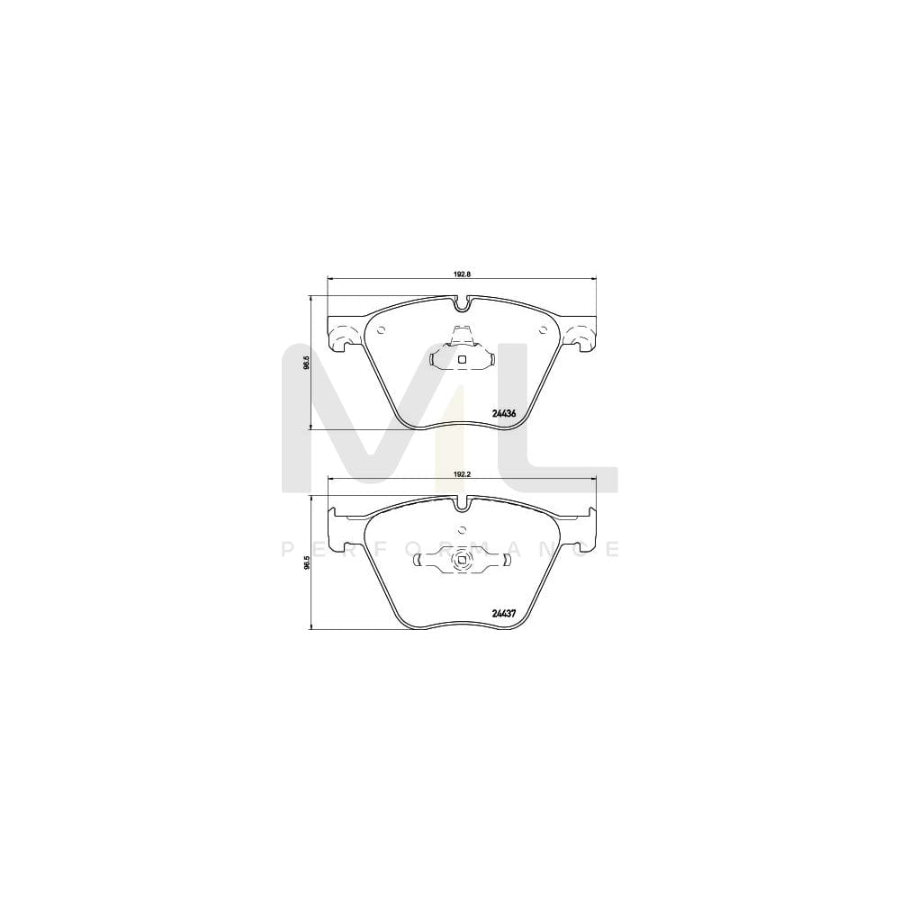 Hella 8DB 355 020-121 Brake Pad Set Prepared For Wear Indicator | ML Performance Car Parts