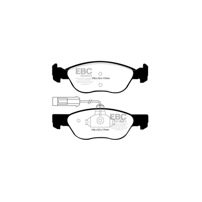 EBC PD03KF431 Fiat Brava Yellowstuff Front Brake Pad & Plain Disc Kit 2 | ML Performance UK Car Parts