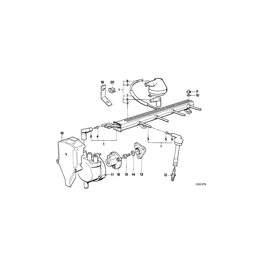 Genuine BMW 12121304467 E24 E28 E30 Cable Sleeve (Inc. 320is, M635CSi & M3) | ML Performance UK Car Parts