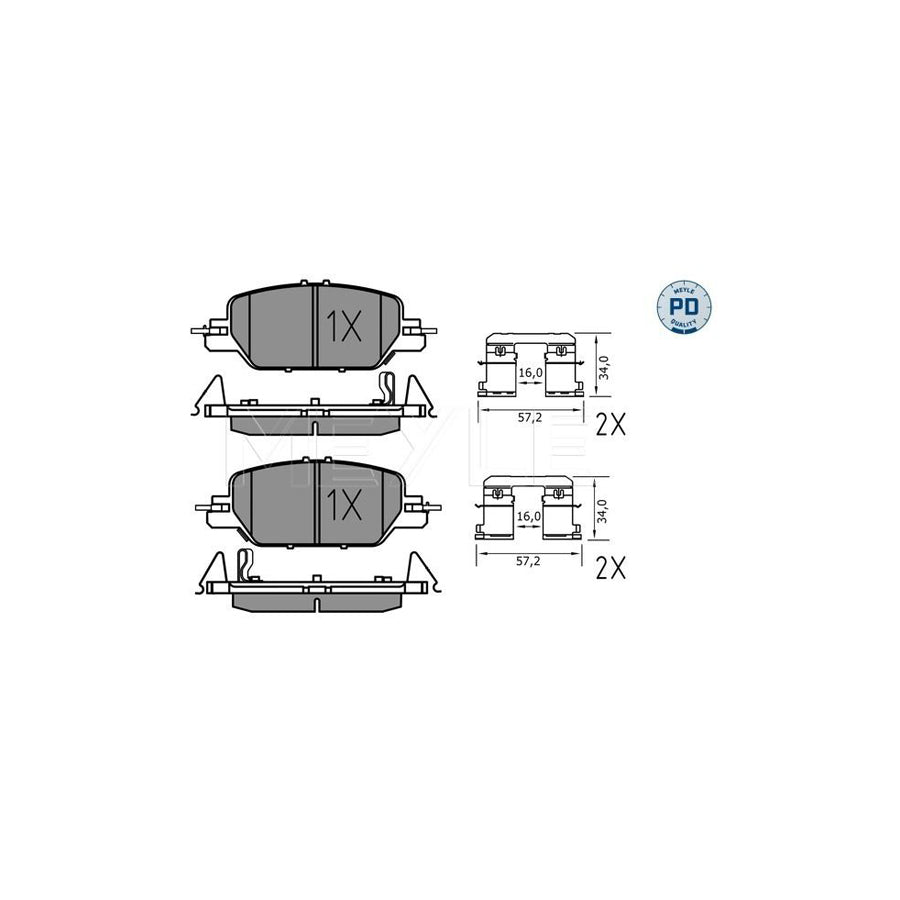 Meyle 025 228 5216/Pd Brake Pad Set