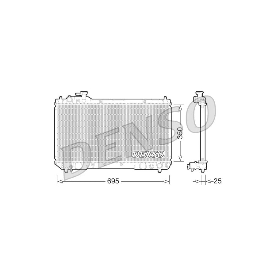 Denso DRM50062 Drm50062 Engine Radiator For Toyota Rav 4 | ML Performance UK