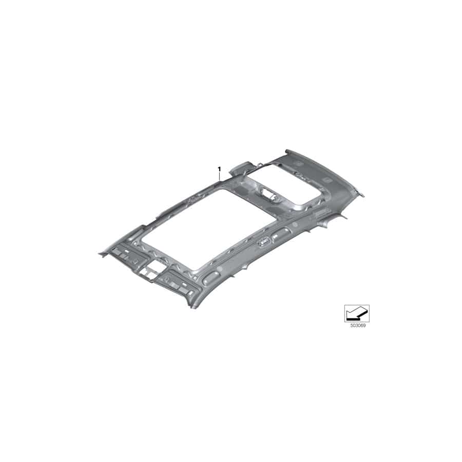 Genuine BMW 51447997826 G07 Rooflin.Panor.Gl.Roof Audio, Alcantara ELFENBEINWEISS (Inc. X7 50iX, X7 M50iX & X7 40iX) | ML Performance UK Car Parts